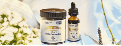 CBD Sleep Gummies and Whole Flower CBD Oil from Cornbread Hemp for sleep