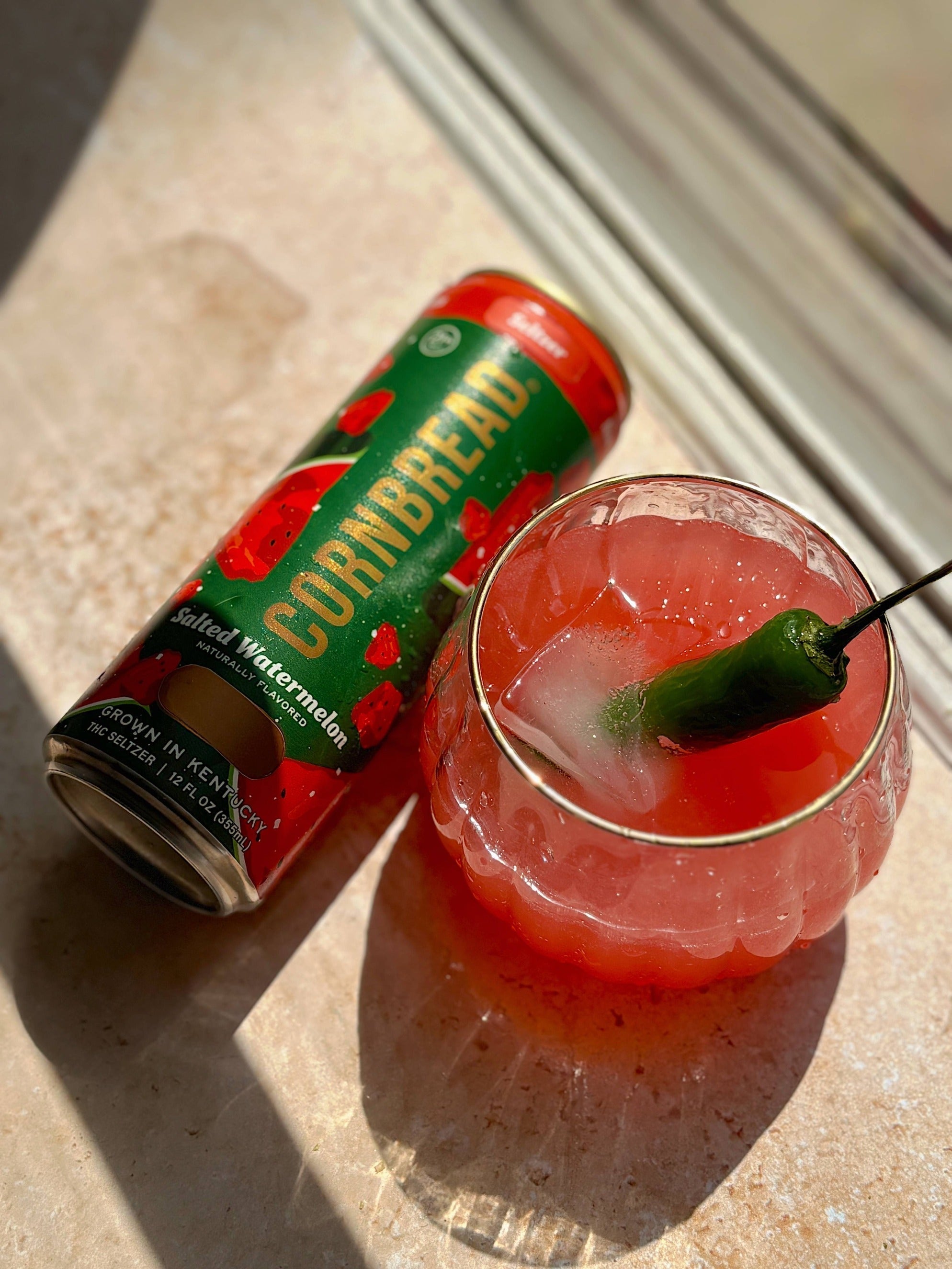 Spicy Watermelon "Marg" - Seltzer Mocktail Recipes