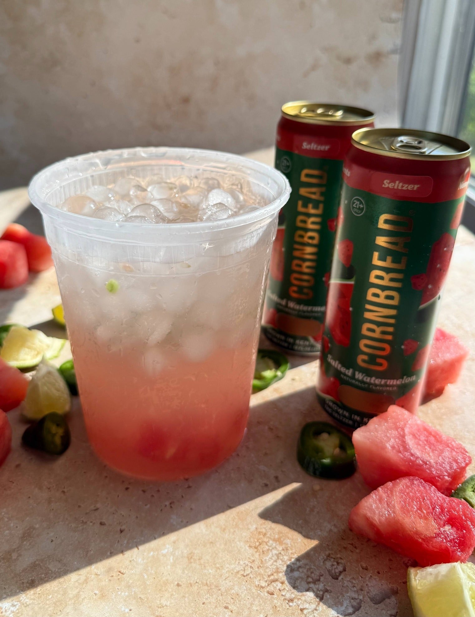 Jalapeño Watermelon Deli Drink - Seltzer Mocktail Recipes