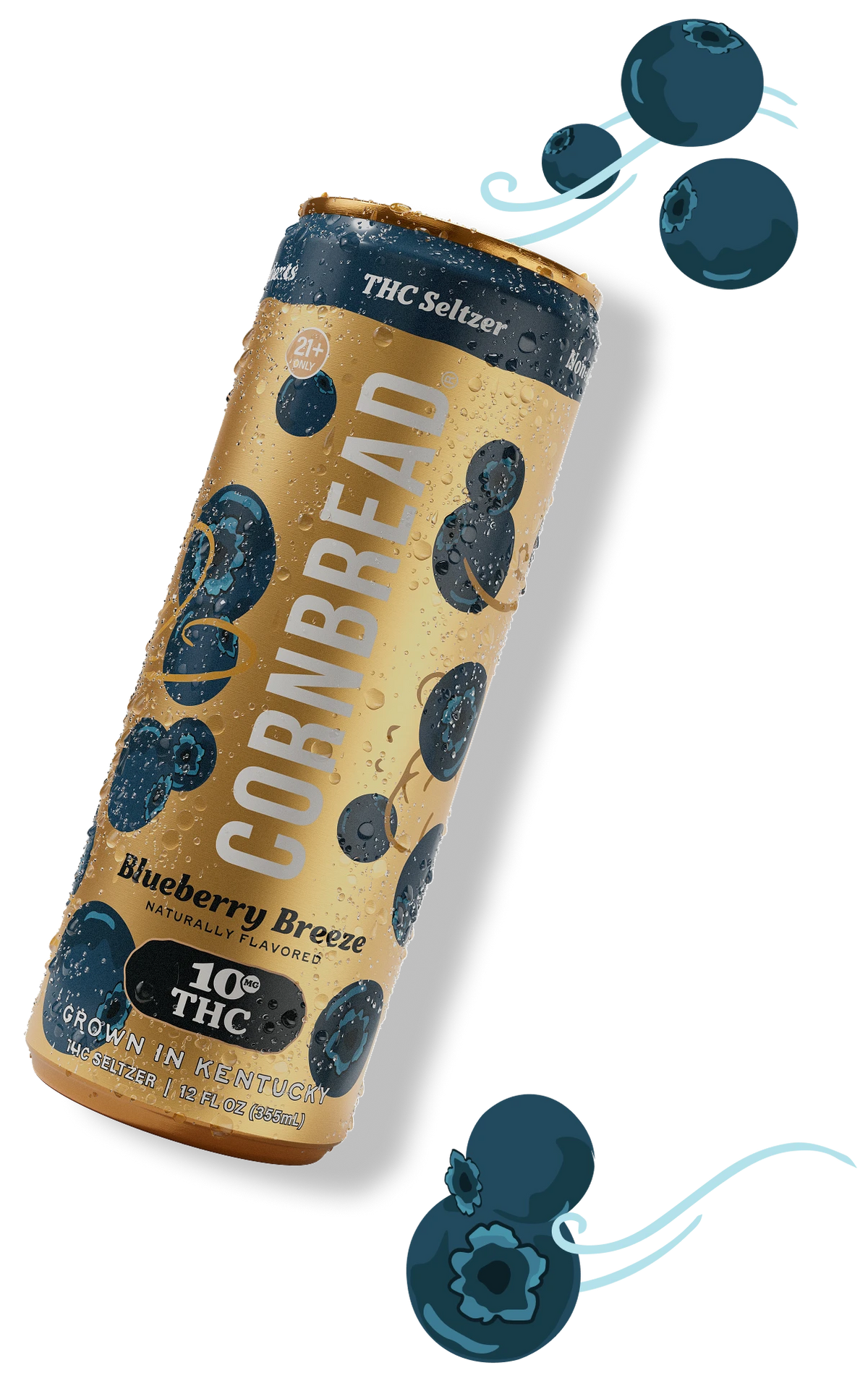 Blueberry Breeze THC Seltzer, 10mg