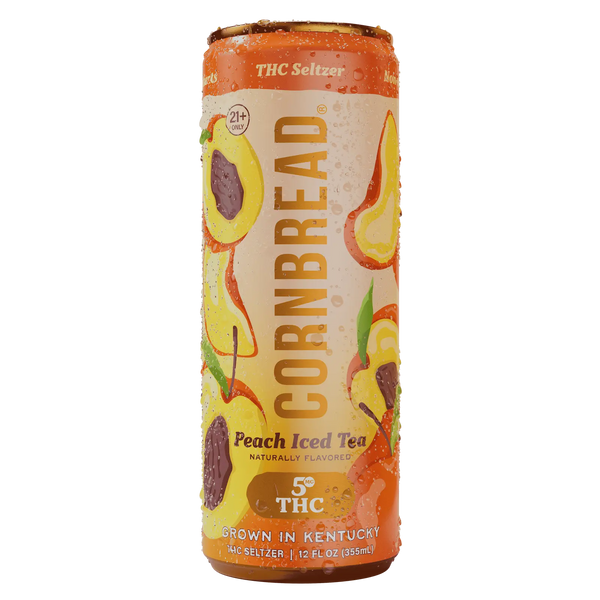 Peach Iced Tea THC Seltzer, 5mg