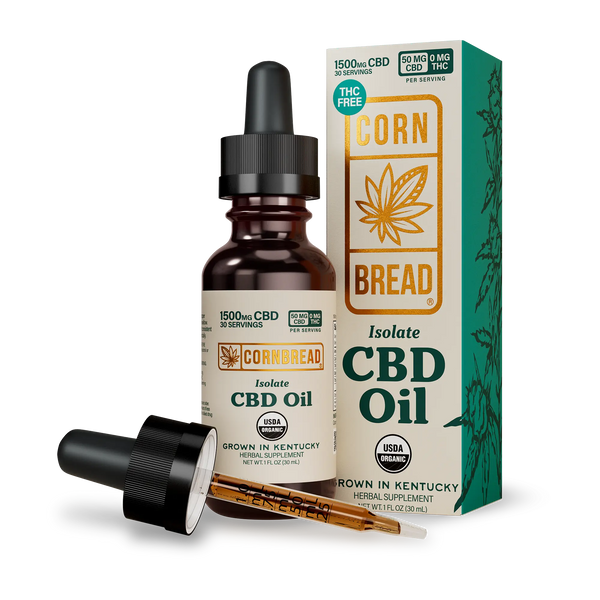 CBDオイル　アイソレート Shop CBD Isolate Oil - THC Free - Cornbread Hemp®