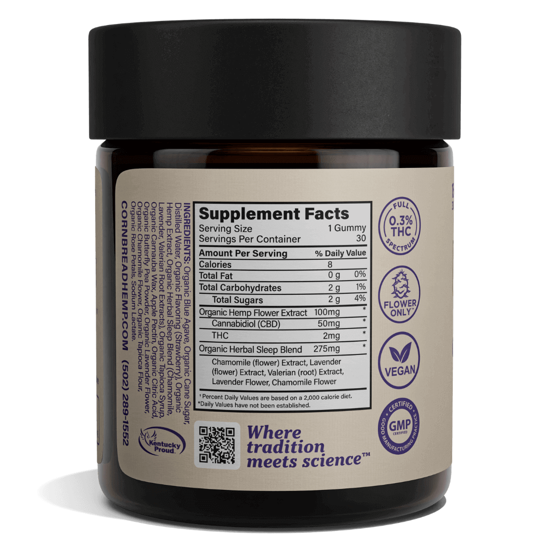 Cornbread Hemp CBD Sleep Gummies 1500mg NFP