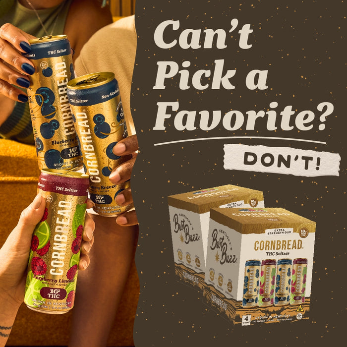 Variety Pack THC Seltzer, 10mg – Cornbread Hemp®