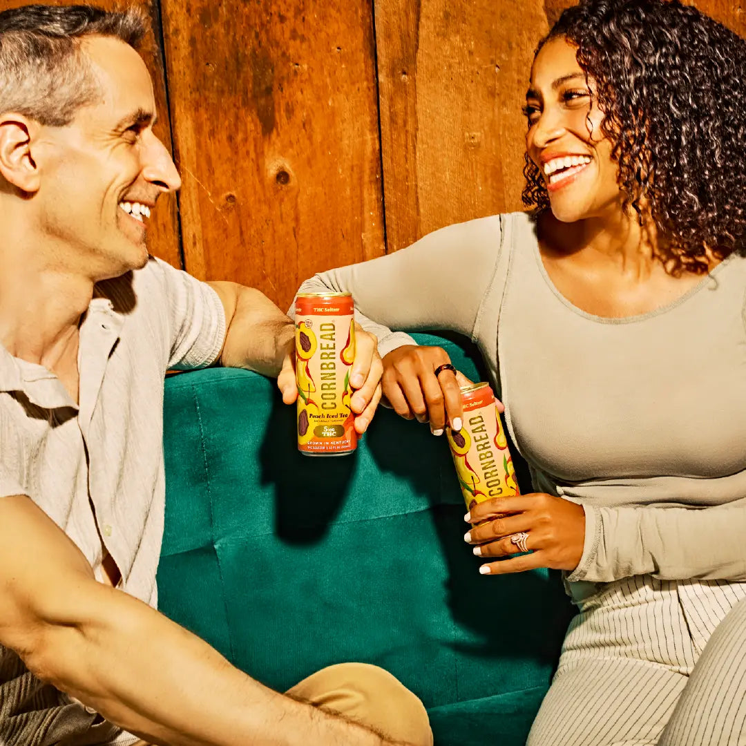 Peach Iced Tea THC Seltzer, 5mg