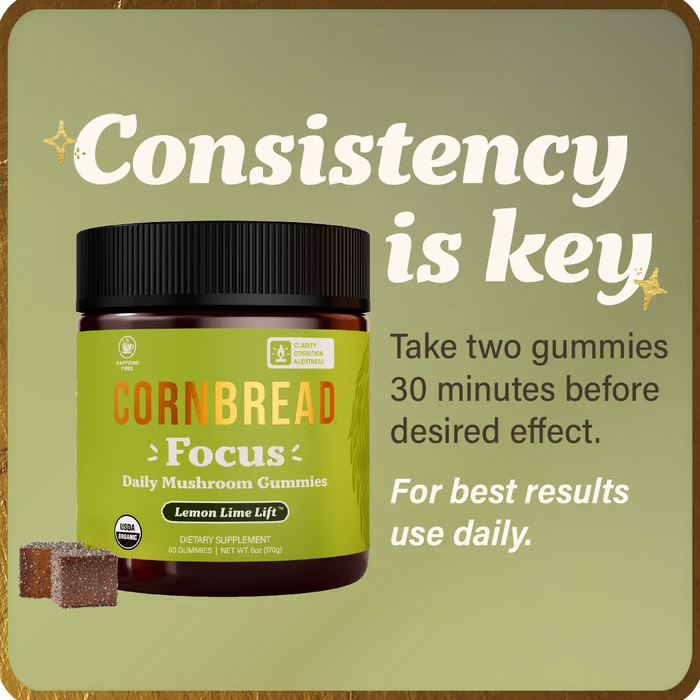 For best effects take your gummies daily.