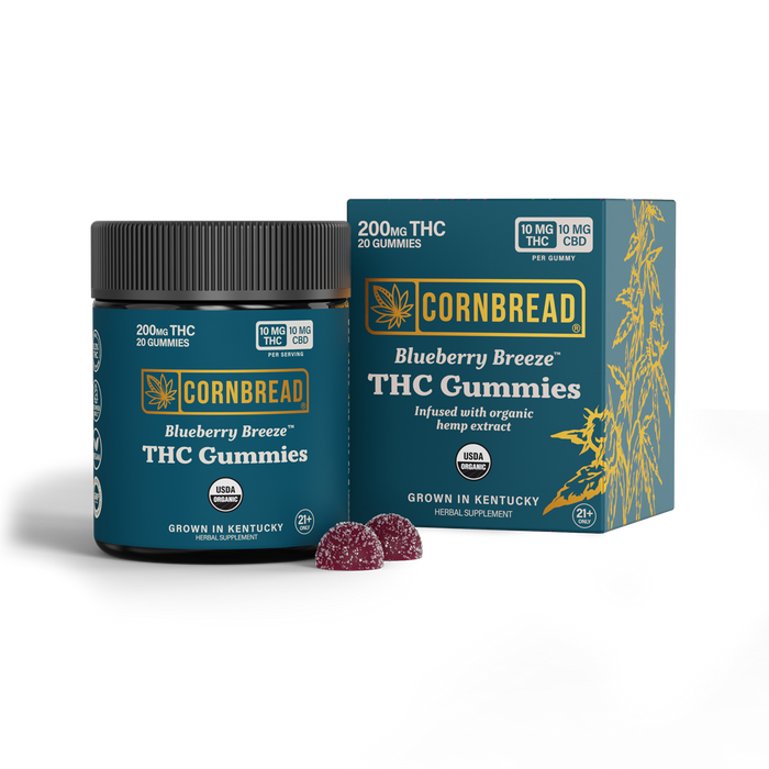 Blueberry Breeze THC Gummies Cornbread Hemp