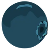 Illustration of a blueberry