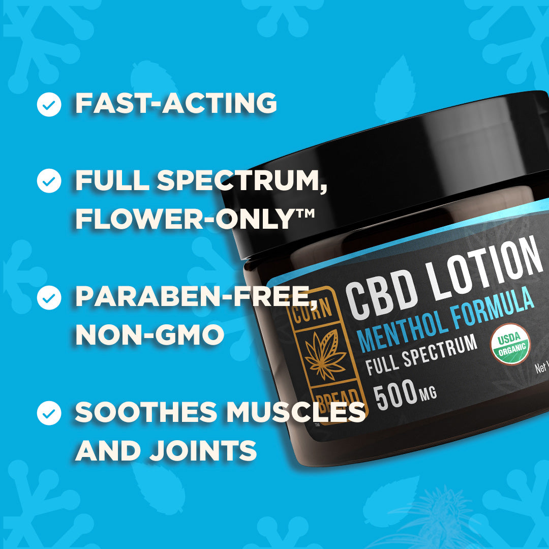 CBD Lotion Menthol for Pain Muscles and Joints