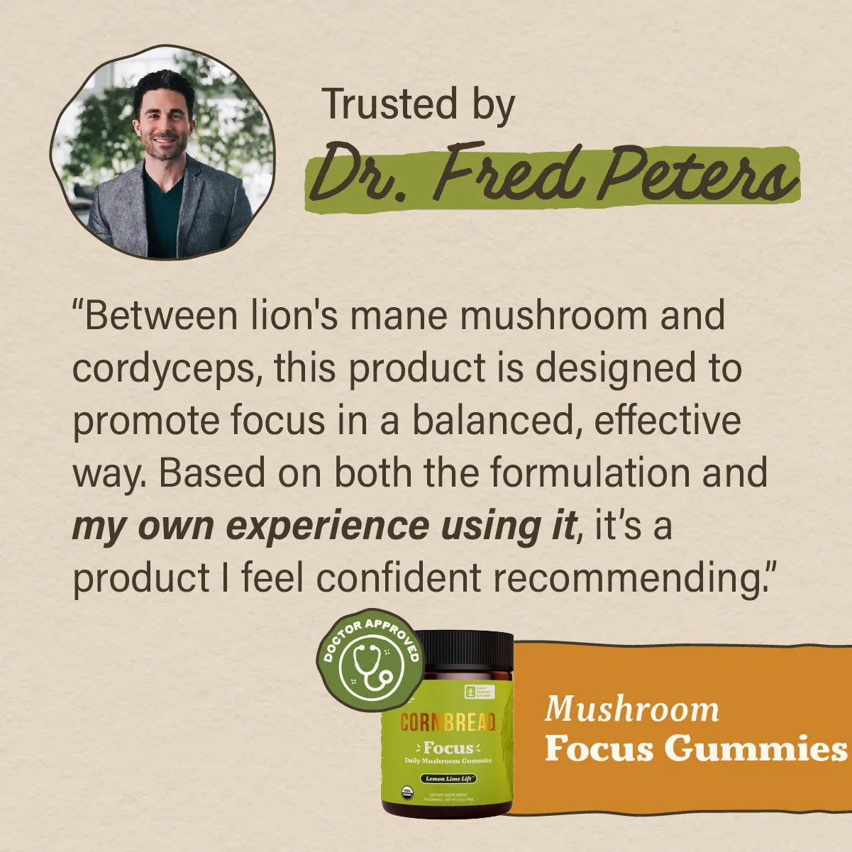 doctor approved mushroom focus gummies