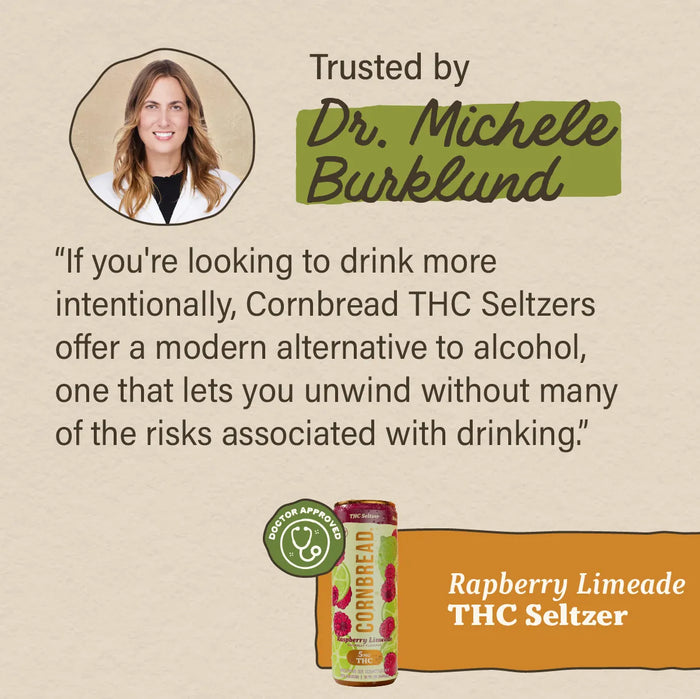Raspberry Limeade THC Seltzer, 5mg