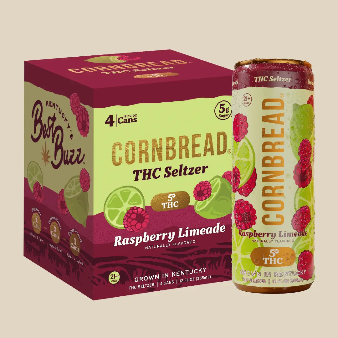 Raspberry Limeade THC Seltzer, 5mg