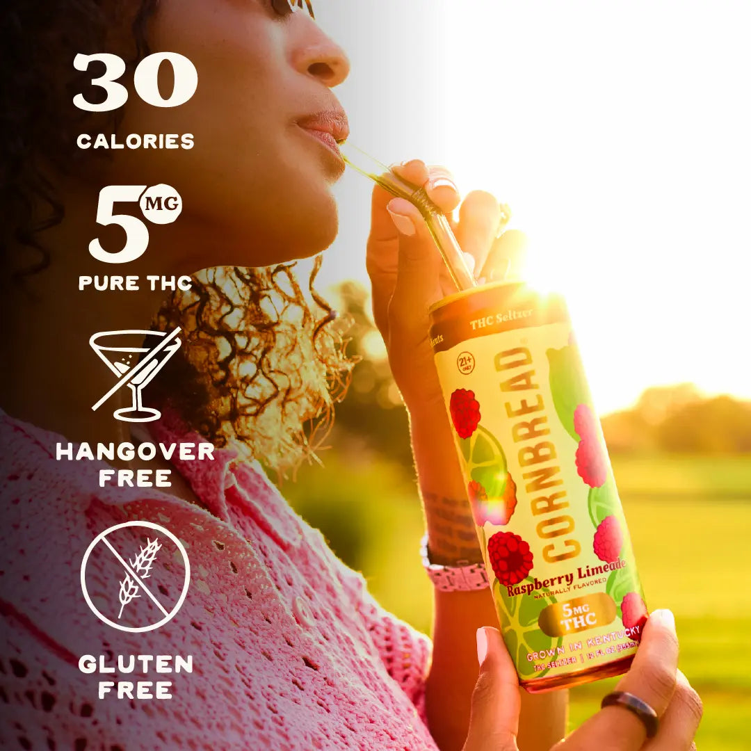Raspberry Limeade THC Seltzer, 5mg