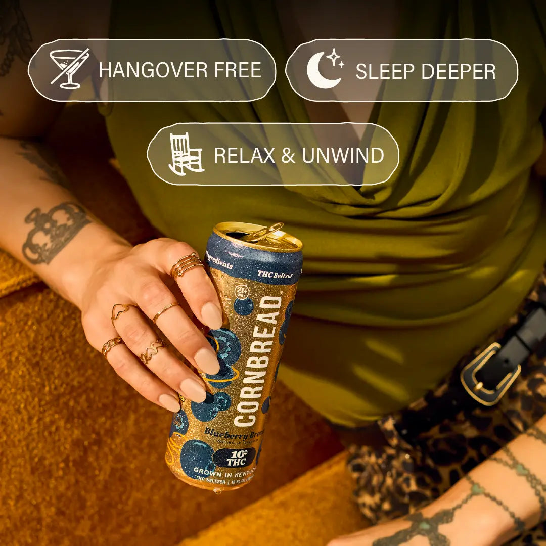 Blueberry Breeze THC Seltzer, 10mg