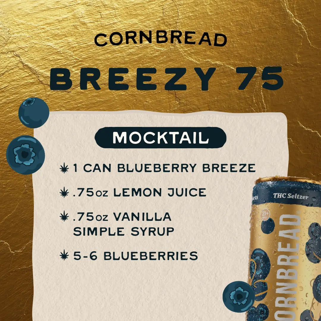 Blueberry Breeze THC Seltzer, 10mg