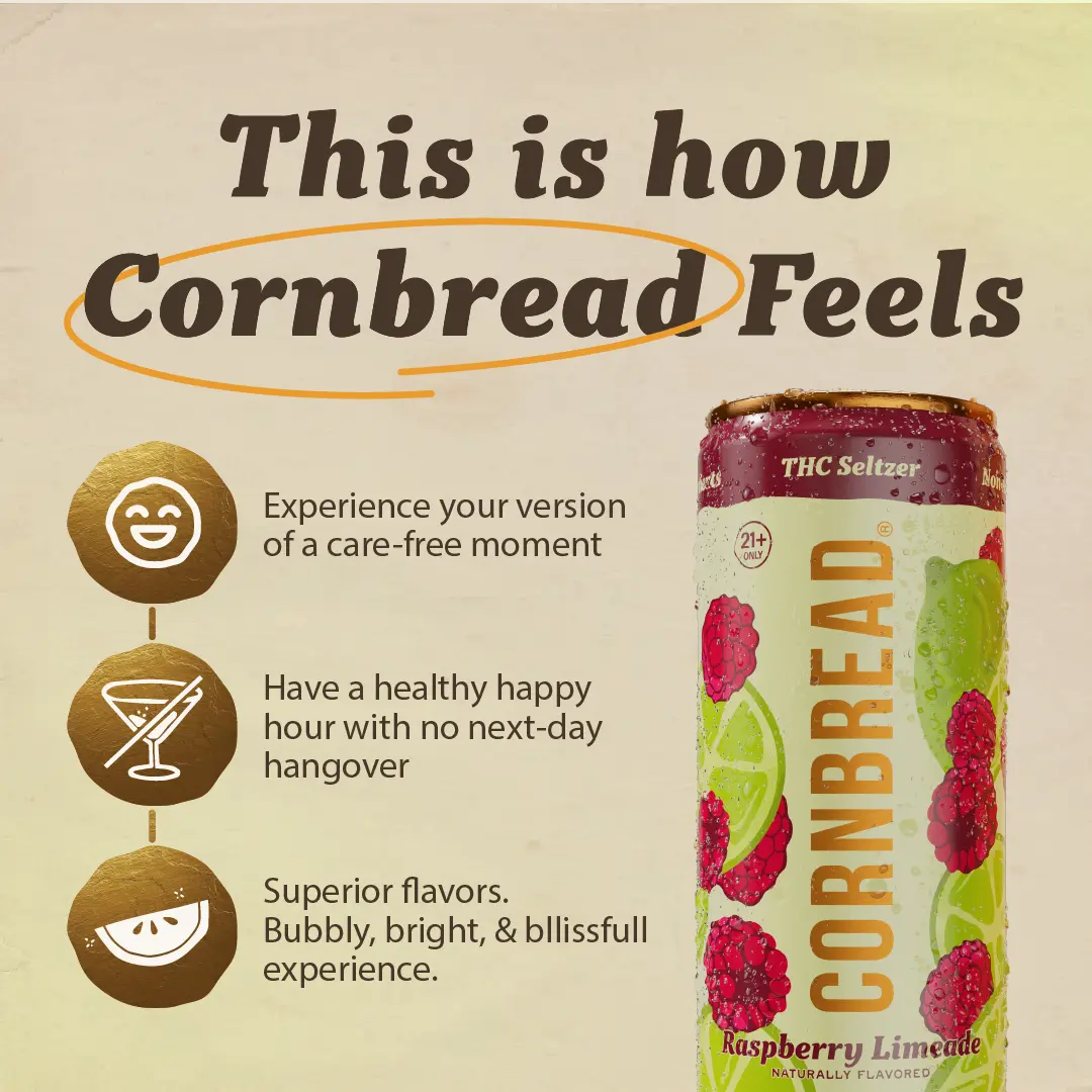 Raspberry Limeade THC Seltzer, 5mg