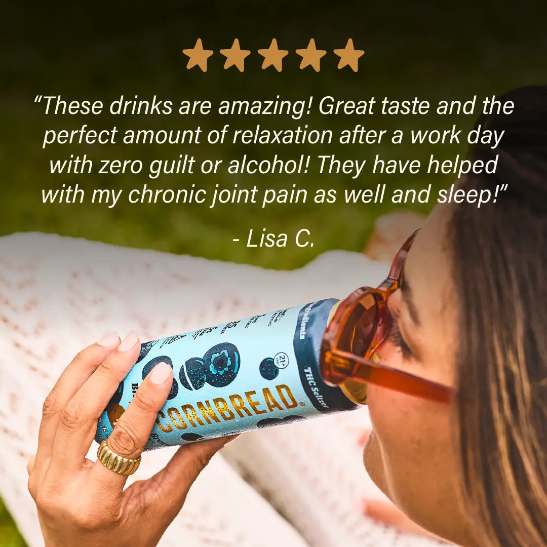 Blueberry Breeze THC Seltzer, 5mg