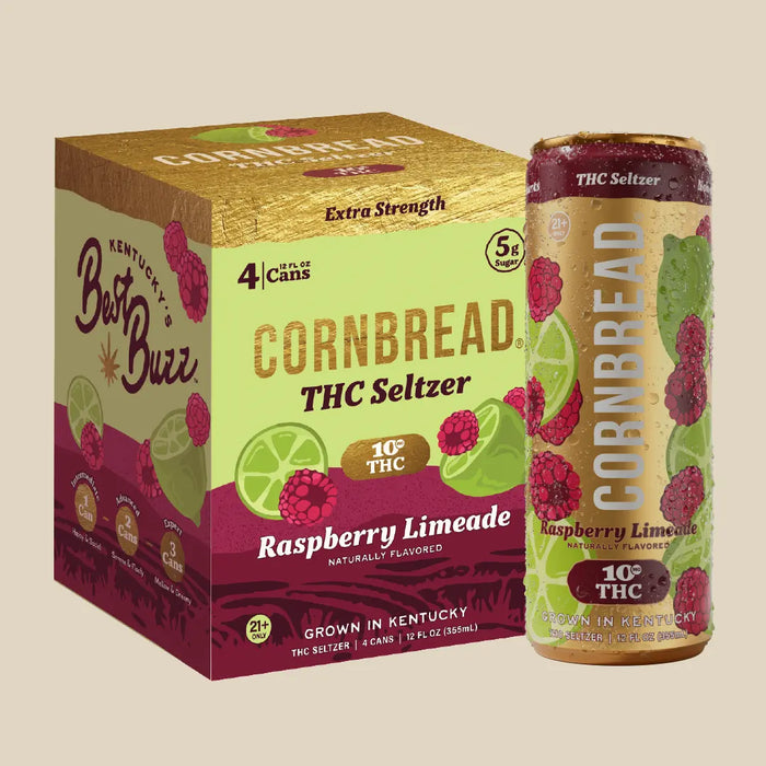 Raspberry Limeade THC Seltzer, 10mg