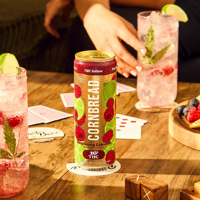 Raspberry Limeade THC Seltzer, 10mg