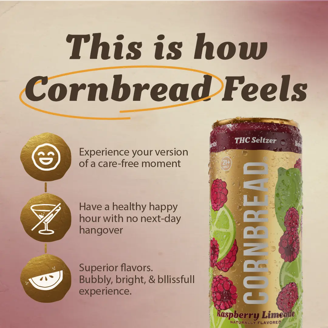 Raspberry Limeade THC Seltzer, 10mg