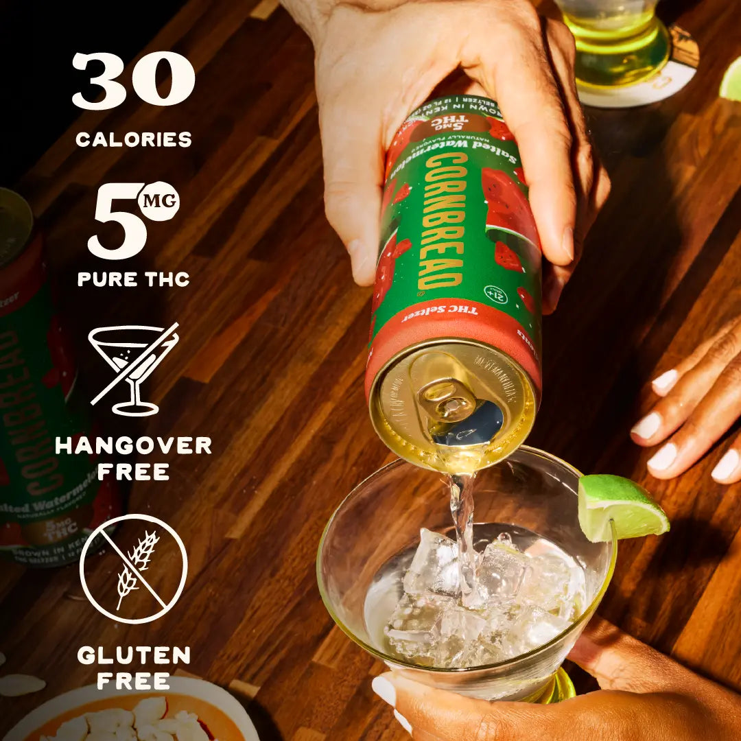 Salted Watermelon THC Seltzer, 5mg