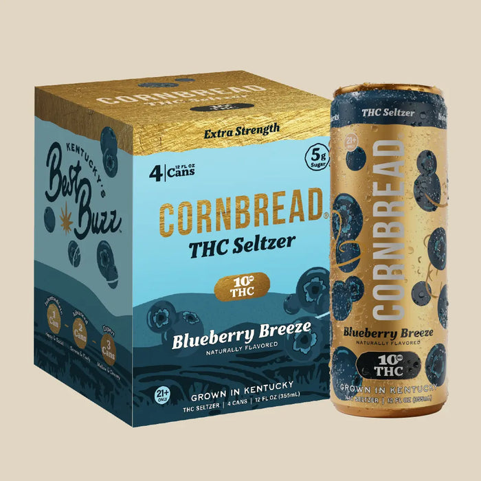 Blueberry Breeze THC Seltzer, 10mg – Cornbread Hemp®
