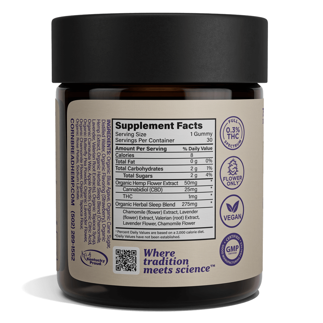 Cornbread Hemp CBD Sleep Gummies 750mg NFP