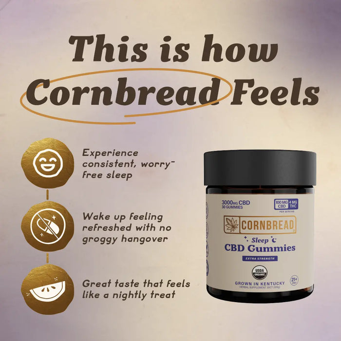 CBD Sleep Gummies - Buy CBD Gummies For Sleep - Cornbread Hemp CBD Sleep Gummies - Buy CBD Gummies For Sleep - Cornbread Hemp