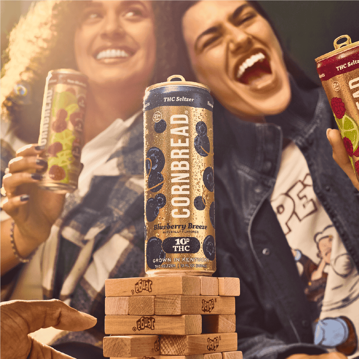 Cornbread THC Seltzer Blueberry Breeze