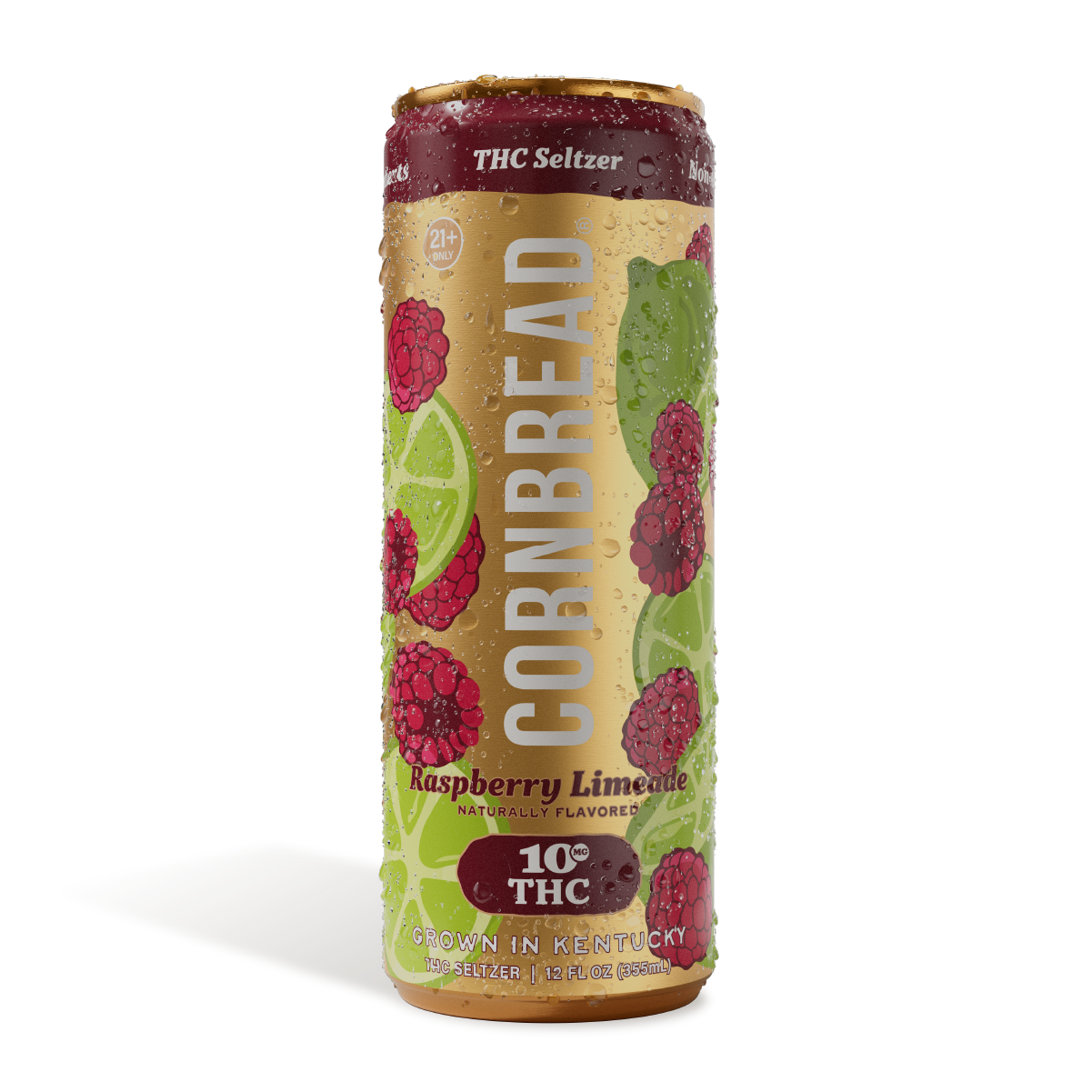 Cornbread THC Seltzer Raspberry Limeade 