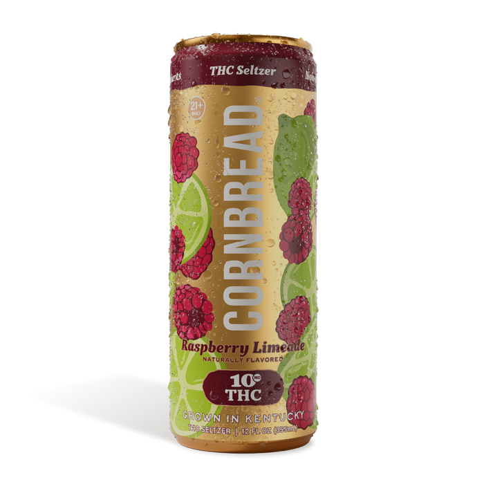 Cornbread THC Seltzer Raspberry Limeade 