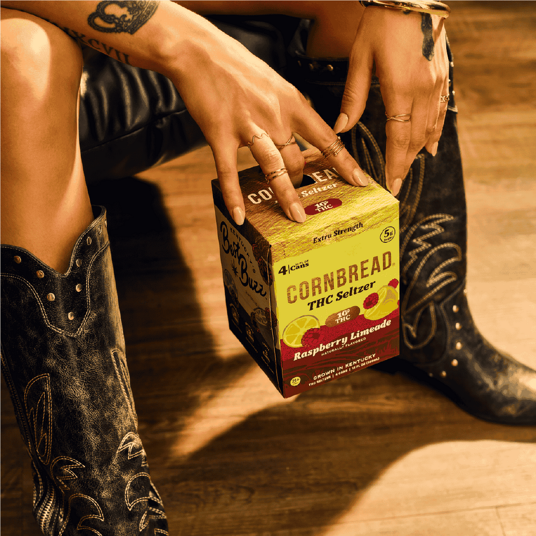 Cornbread THC Seltzer Raspberry Limeade 