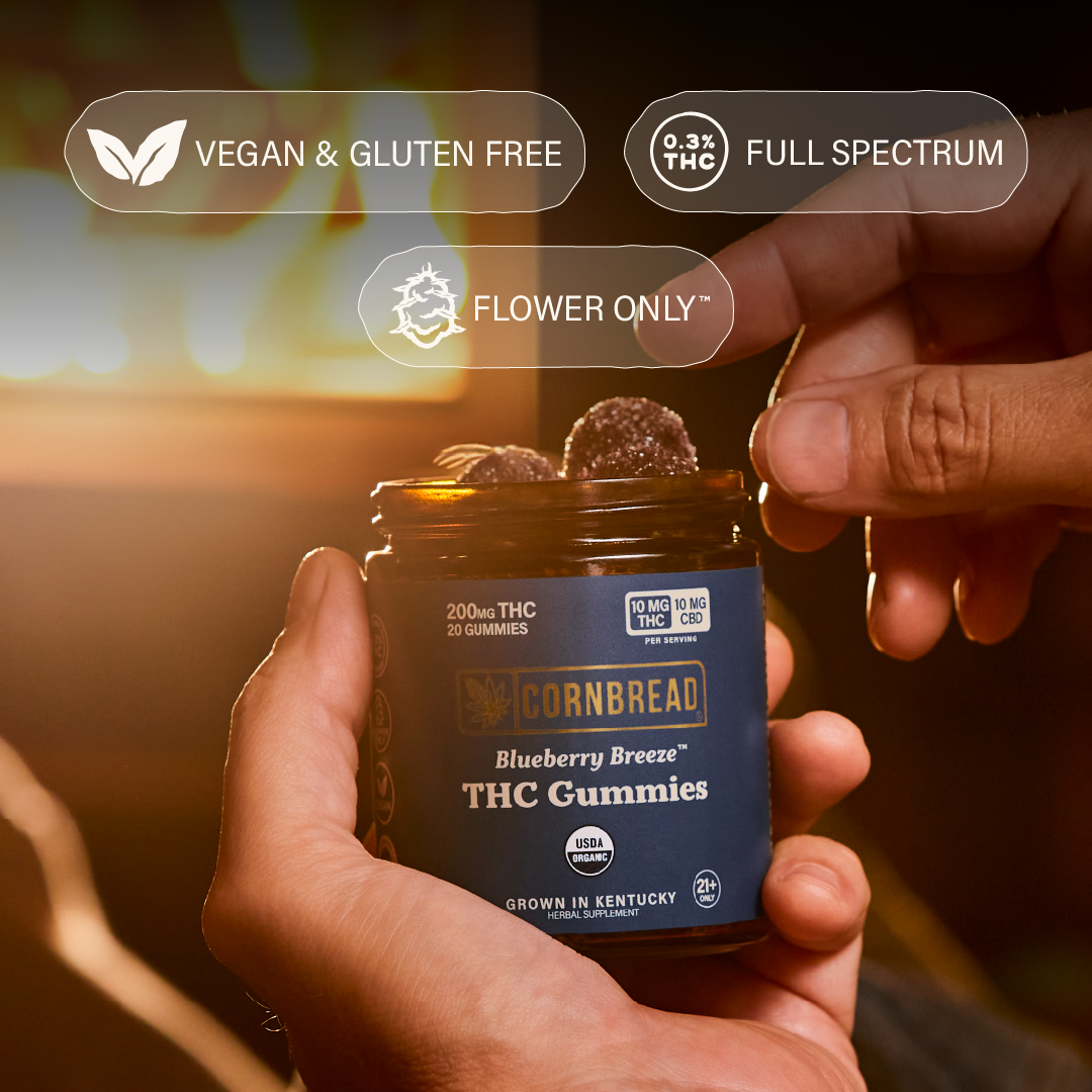 Blueberry Breeze THC Gummies, 10mg