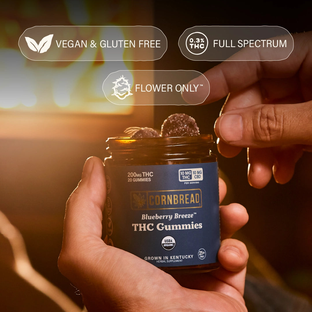 Blueberry Breeze THC Gummies, 10mg