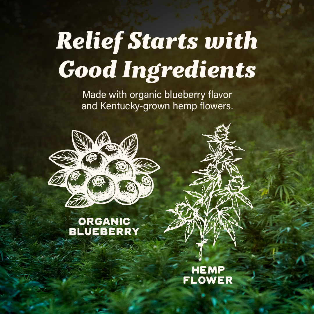 Blueberry Breeze THC Gummies, 10mg