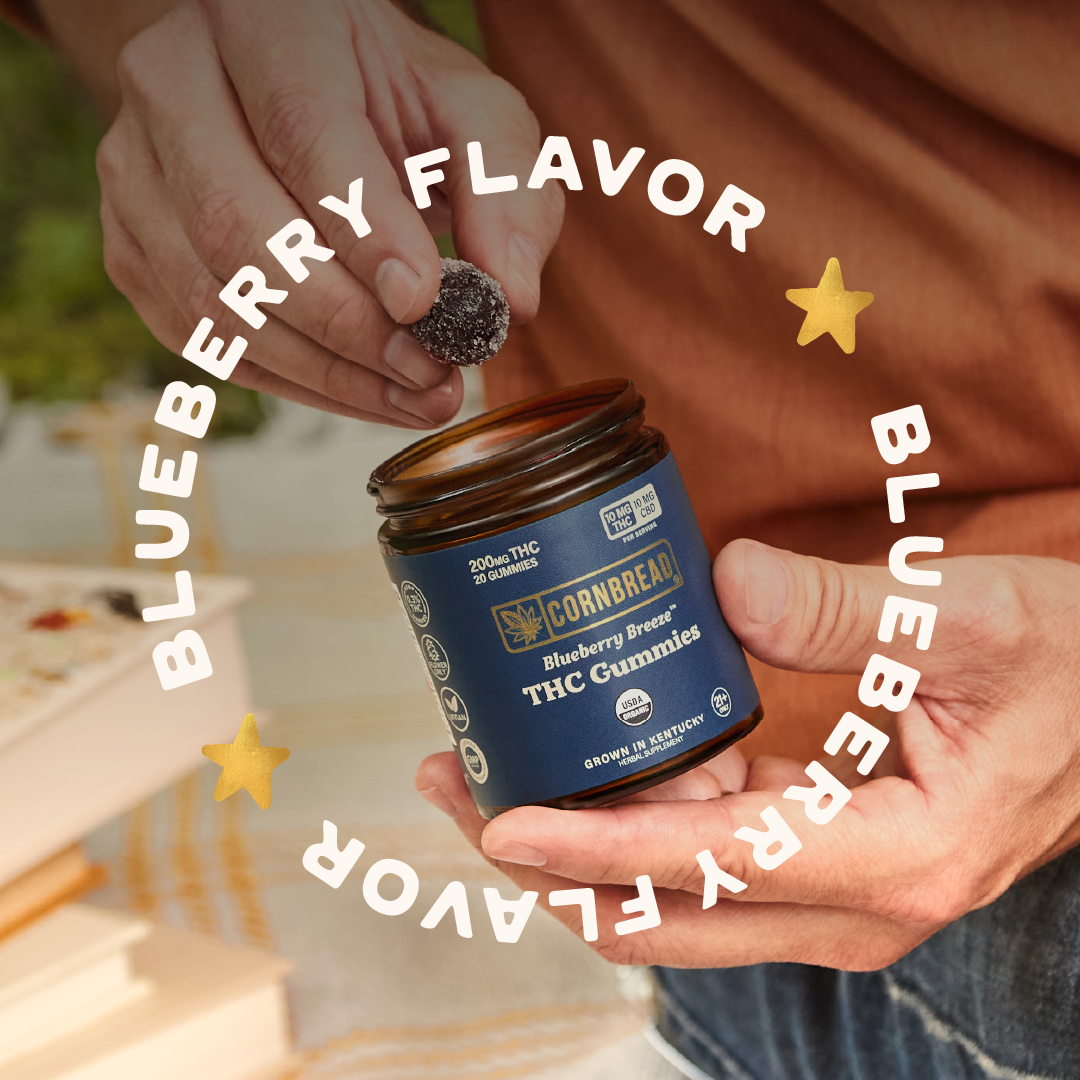 Blueberry Breeze THC Gummies, 10mg