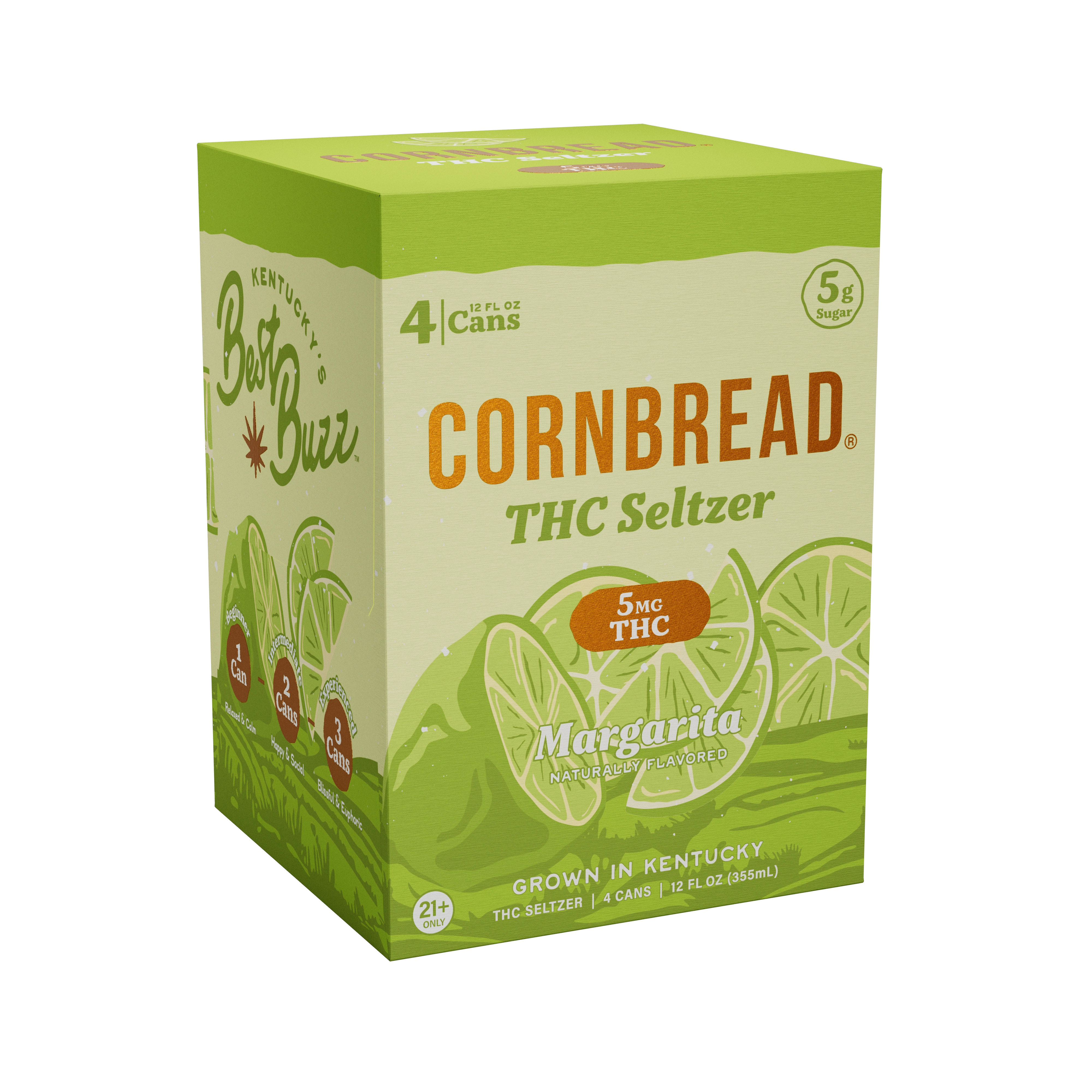 Margarita THC Seltzer, 5mg 8 Pack