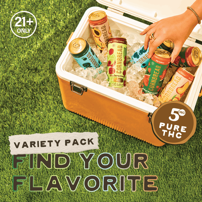 Variety Pack THC Seltzer, 5mg – Cornbread Hemp®