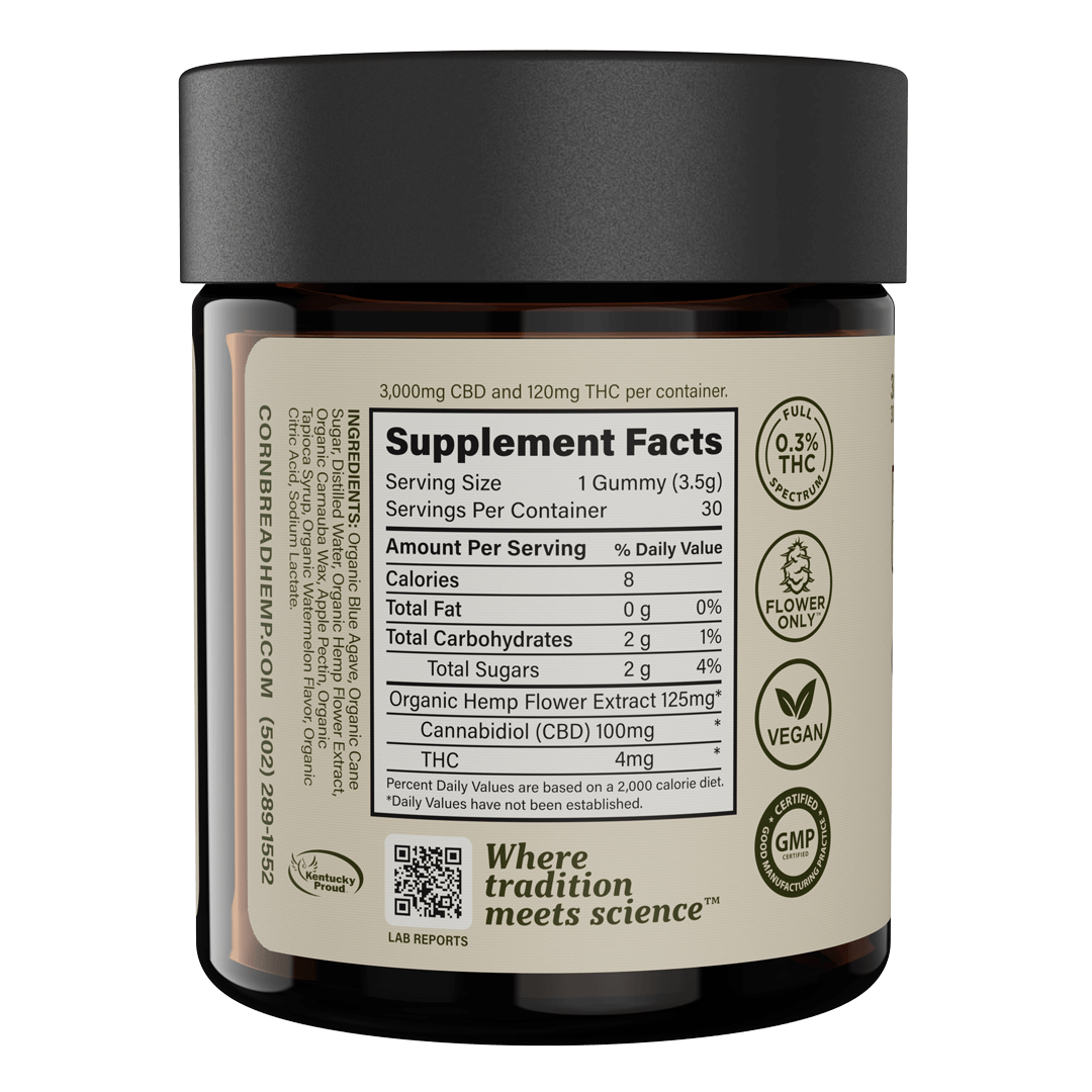 Cornbread Hemp 3000mg CBD Watermelon Gummy NFP