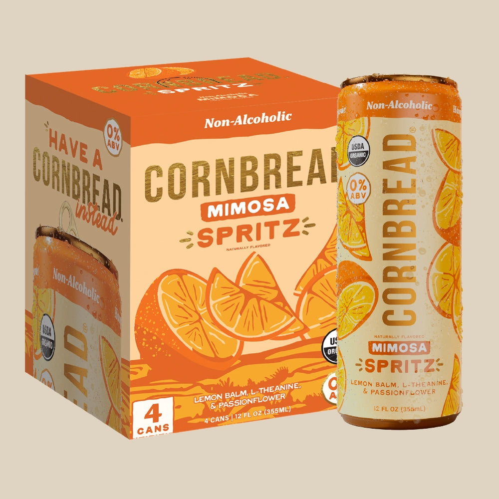 Mimosa Non-Alcoholic Spritz Cornbread Hemp