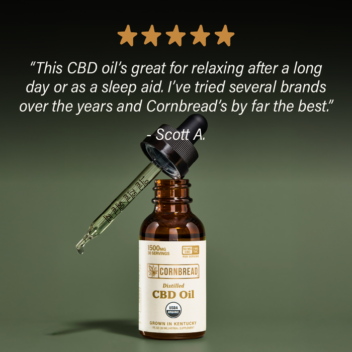 Buy Distilled CBD Oil - Distilled Cannabis Oil - Cornbread Hemp®