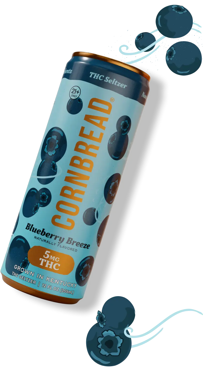 Blueberry Breeze THC Seltzer, 5mg