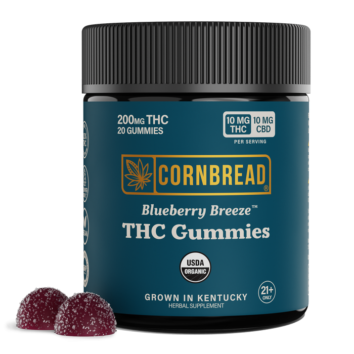 Blueberry Breeze THC Gummies Cornbread Hemp