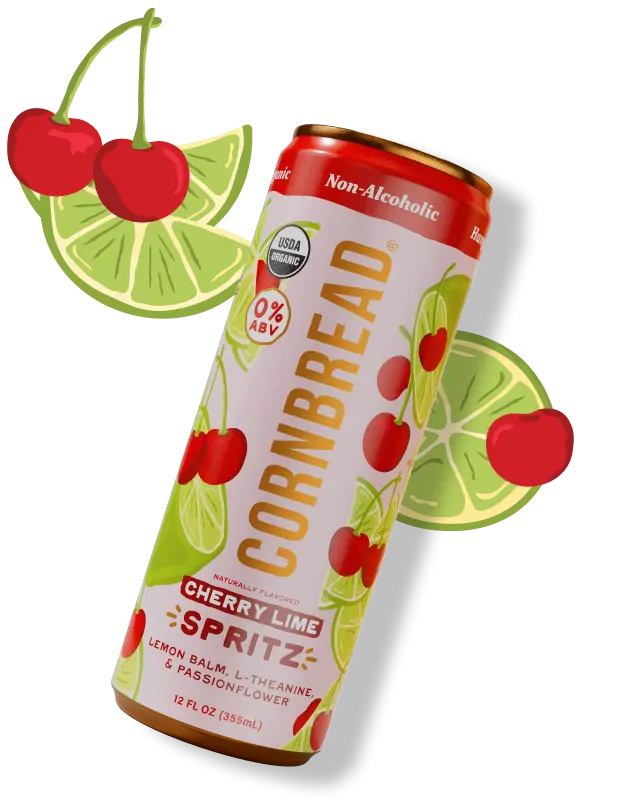 Cherry Lime Non-Alcoholic Spritz