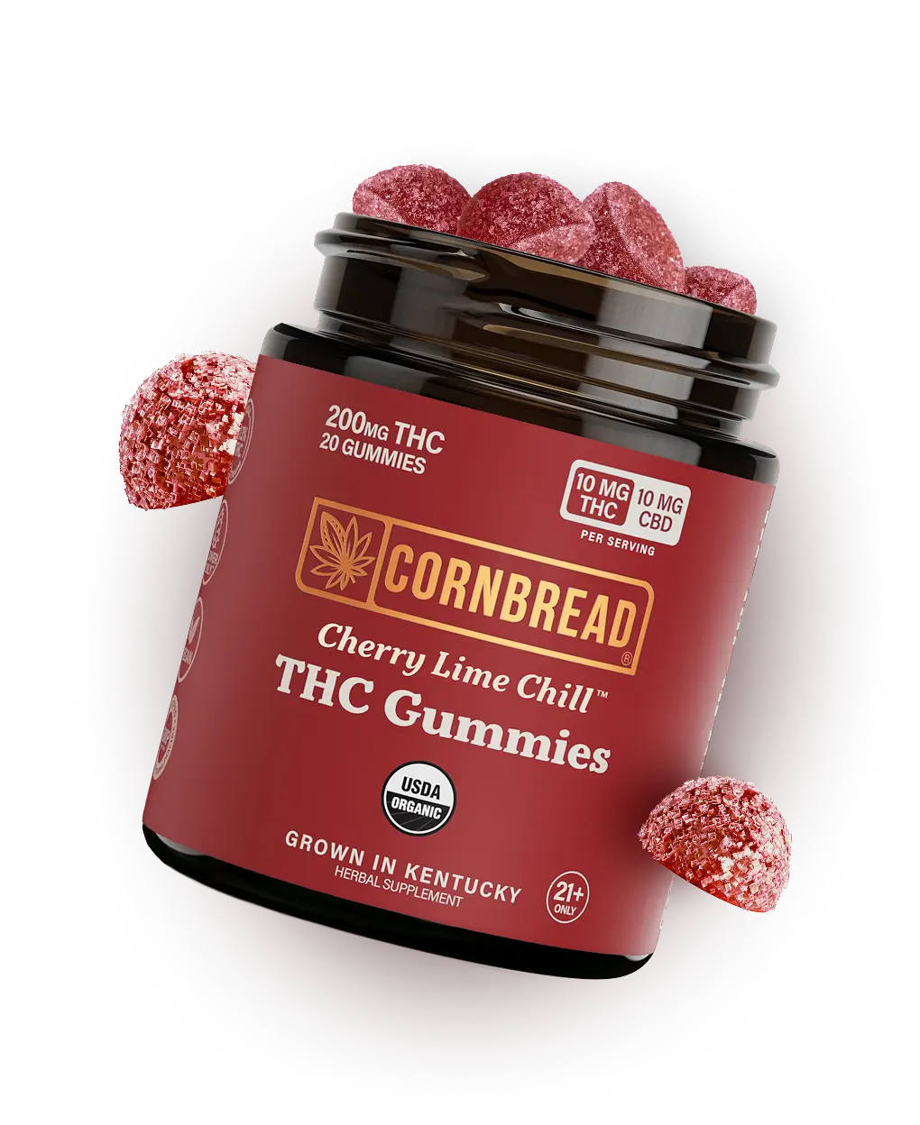 Cherry Lime Chill THC Gummies, 10mg